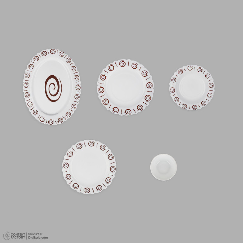 سرویس غذاخوری 25 پارچه 6 نفره مدل  اسپیرال