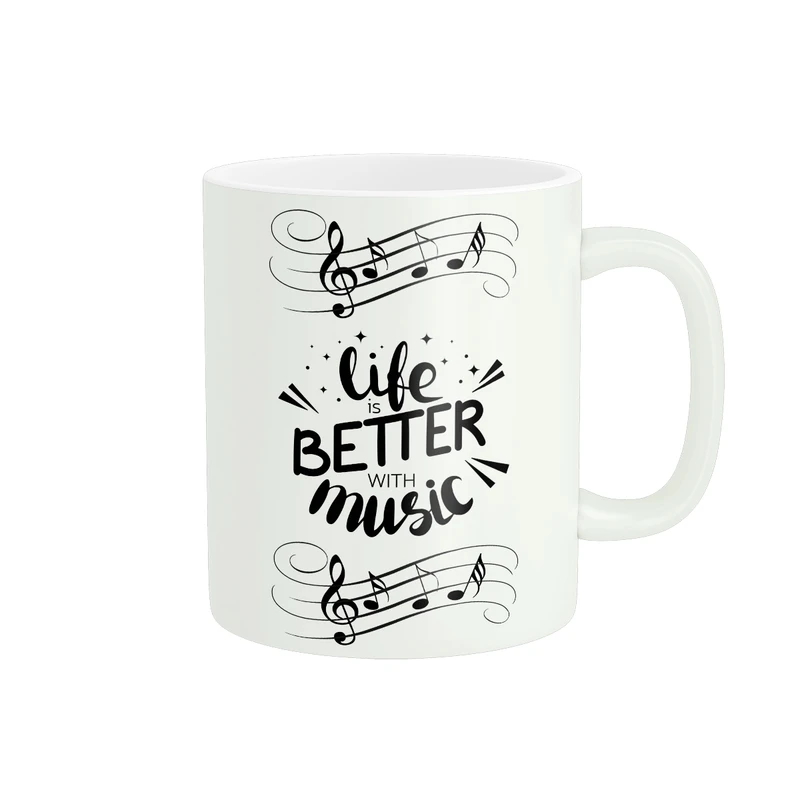 ماگ پادآفرین مدل موسیقی طرح موزیک کد PM296