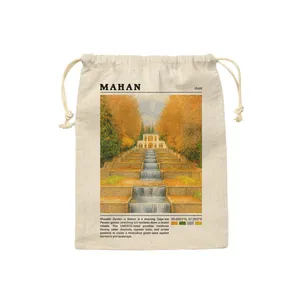 کیسه نان و سبزی ترمه طراحان ایده مدل باغ شازده ماهان کد map0834 - S سایز 19x19 سانتی متر