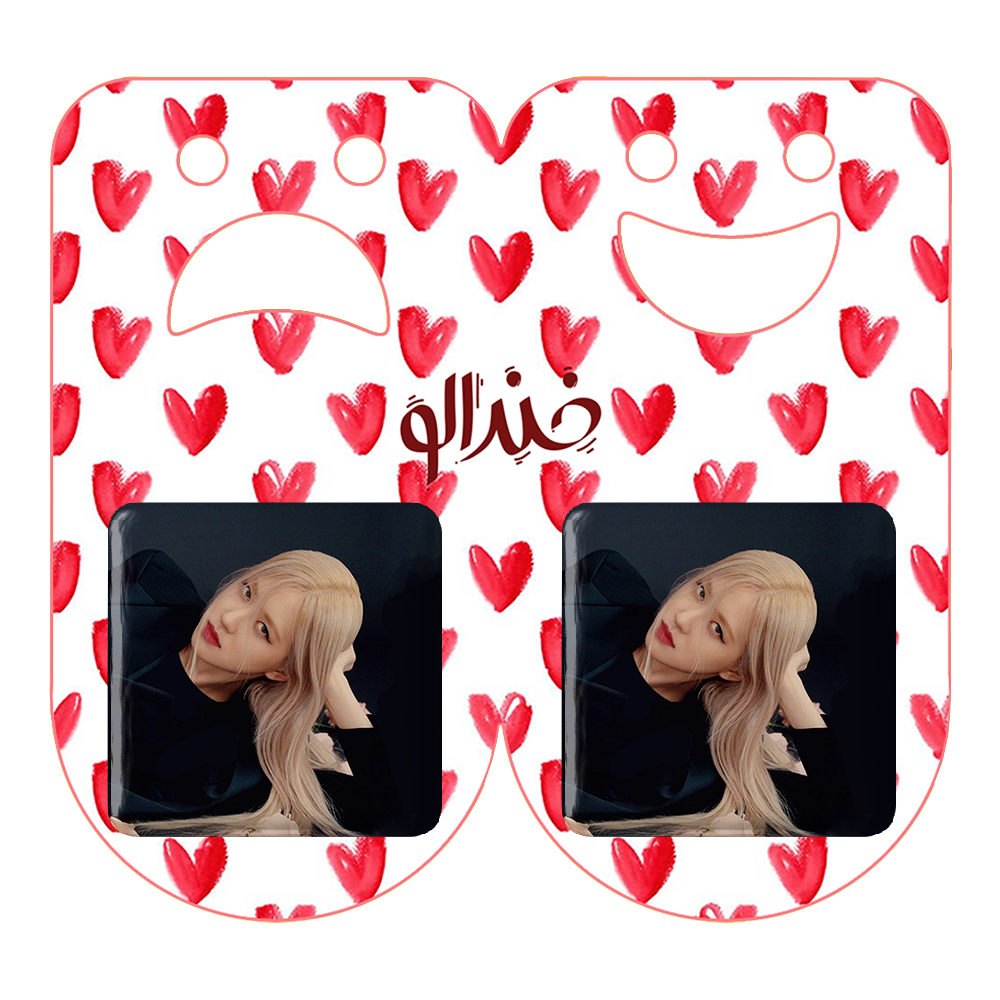 پیکسل خندالو مدل رزی بلک پینک کد 14391 به همراه مگنت