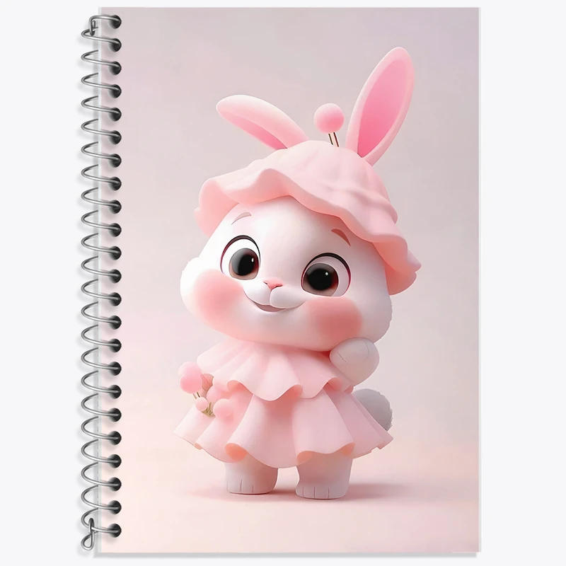 دفتر نت موسیقی 50 برگ خندالو طرح خرگوش کیوت کد F5682