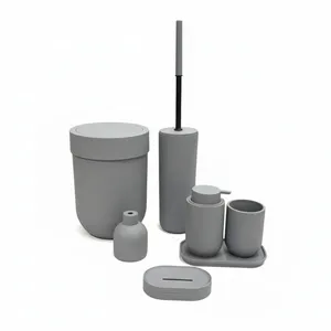 ست سرویس بهداشتی 7 تکه دلفین مدل NL-720-gry