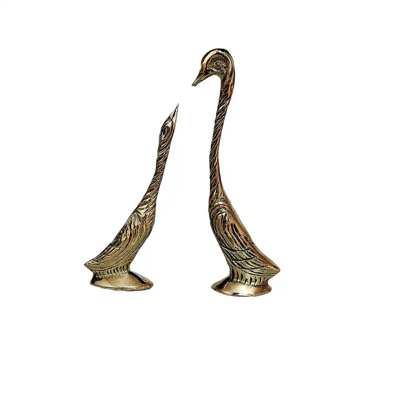 مجسمه برنجی مدل قو مجموعه 2 عددی