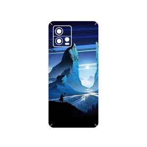 MAHOOT Blue Mountains Digital Art Cover Sticker for Motorola Moto G72