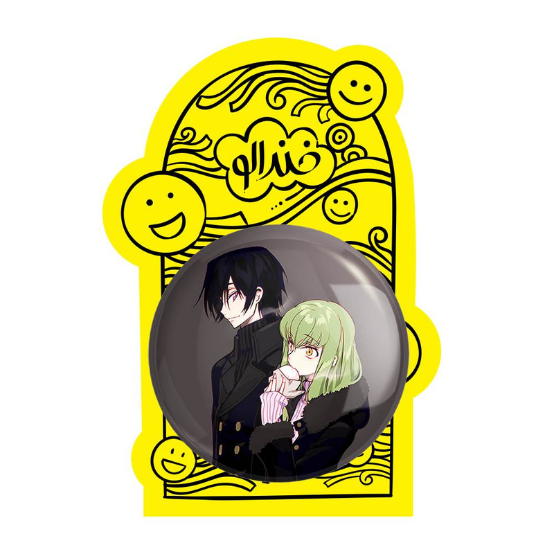 آینه جیبی خندالو مدل لولوش و سی سی انیمه کد گیاس Code Geass کد 13058 آینه جیبی خندالو مدل لولوش و سی سی انیمه کد گیاس Code Geass کد 13058