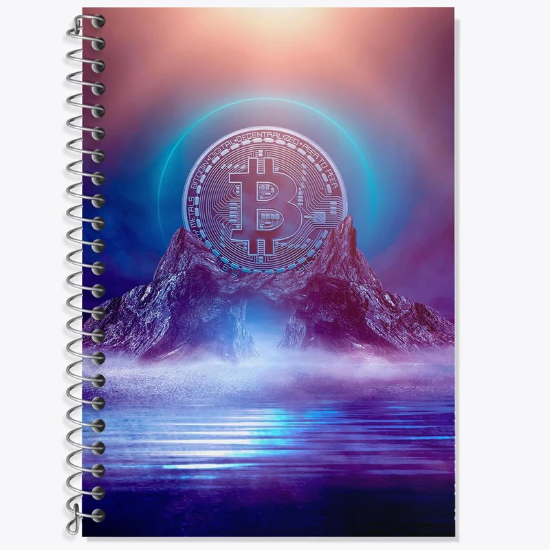 دفتر لغت 50 برگ خندالو مدل ارز دیجیتال بیت کوین کد 10896