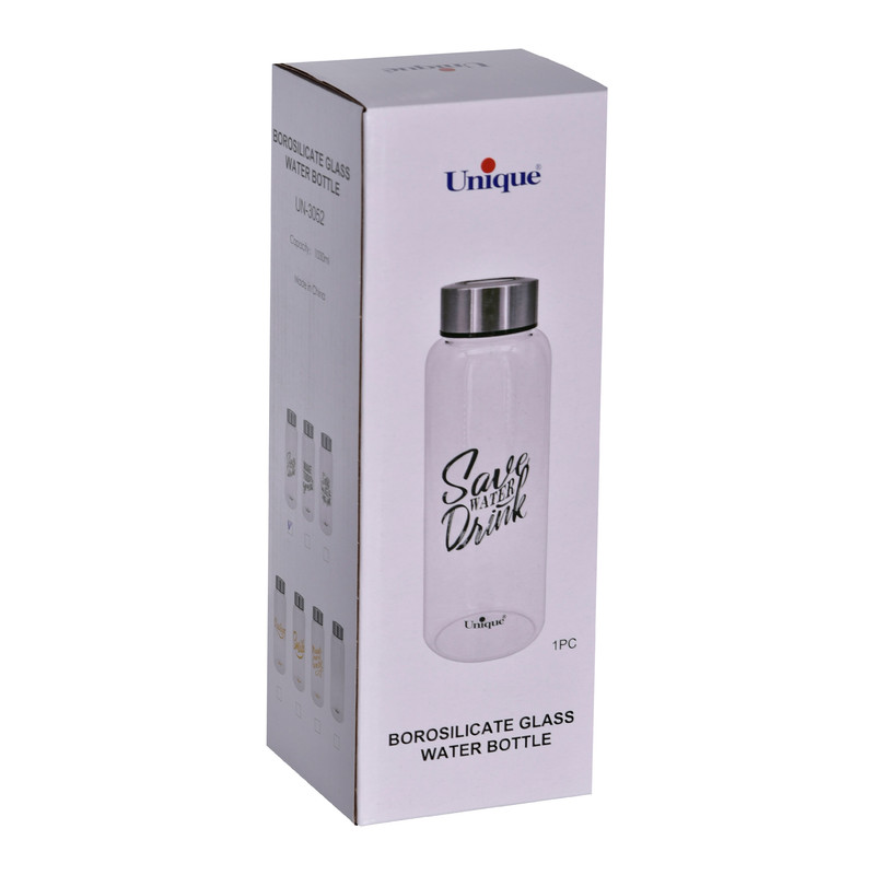 بطری آب یونیک طرح save water 2 کد 3052