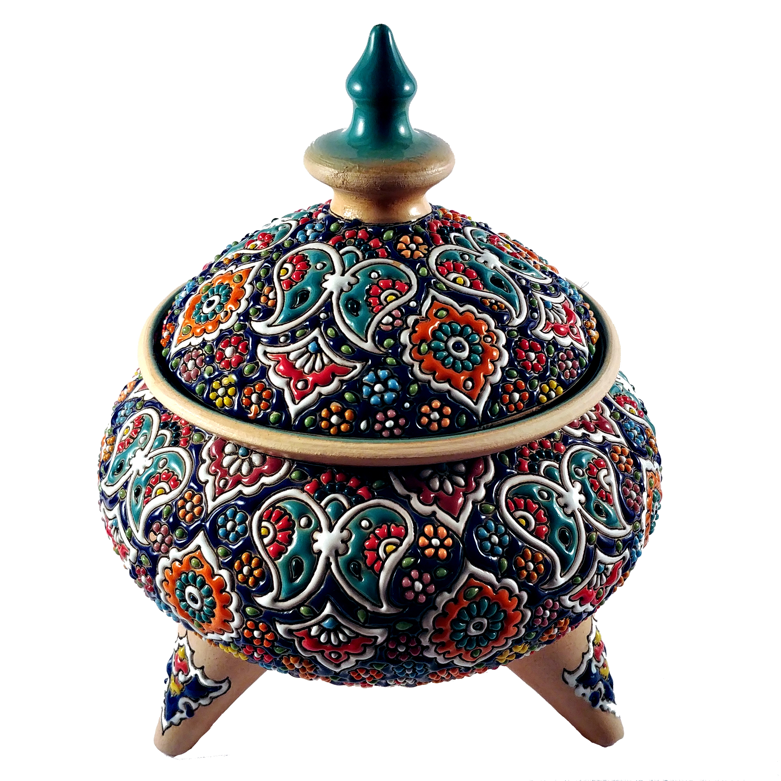شکلات خوری میناکاری سفالی کد s10