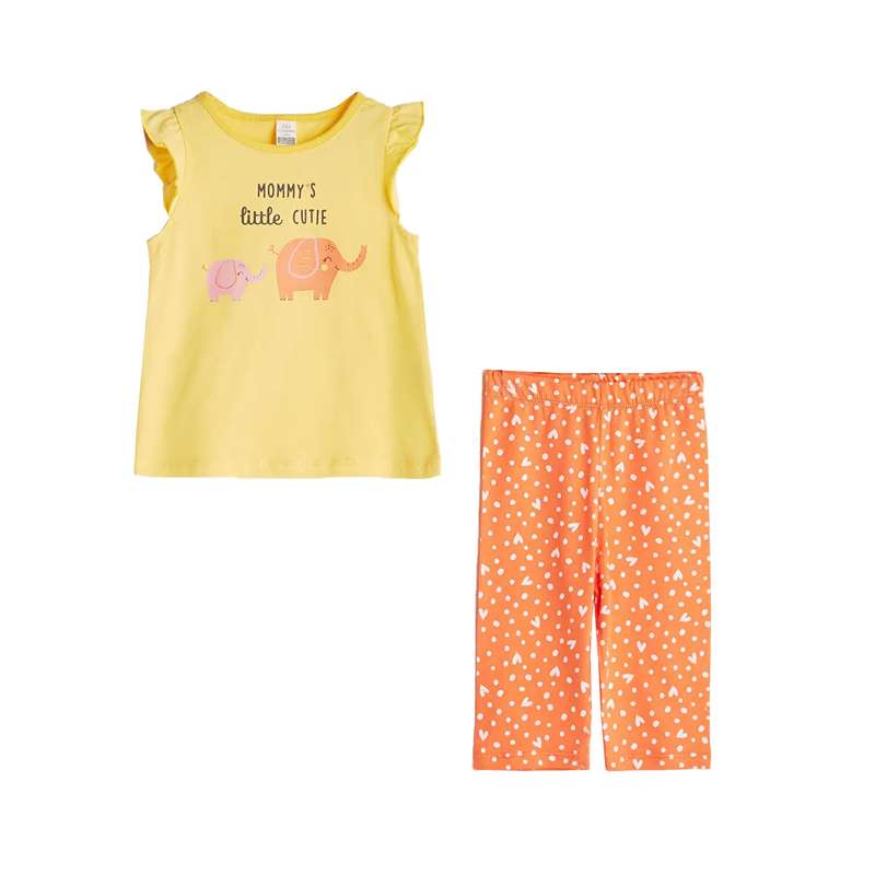 ست تاپ و شلوار دخترانه ال سی وایکیکی مدل 217