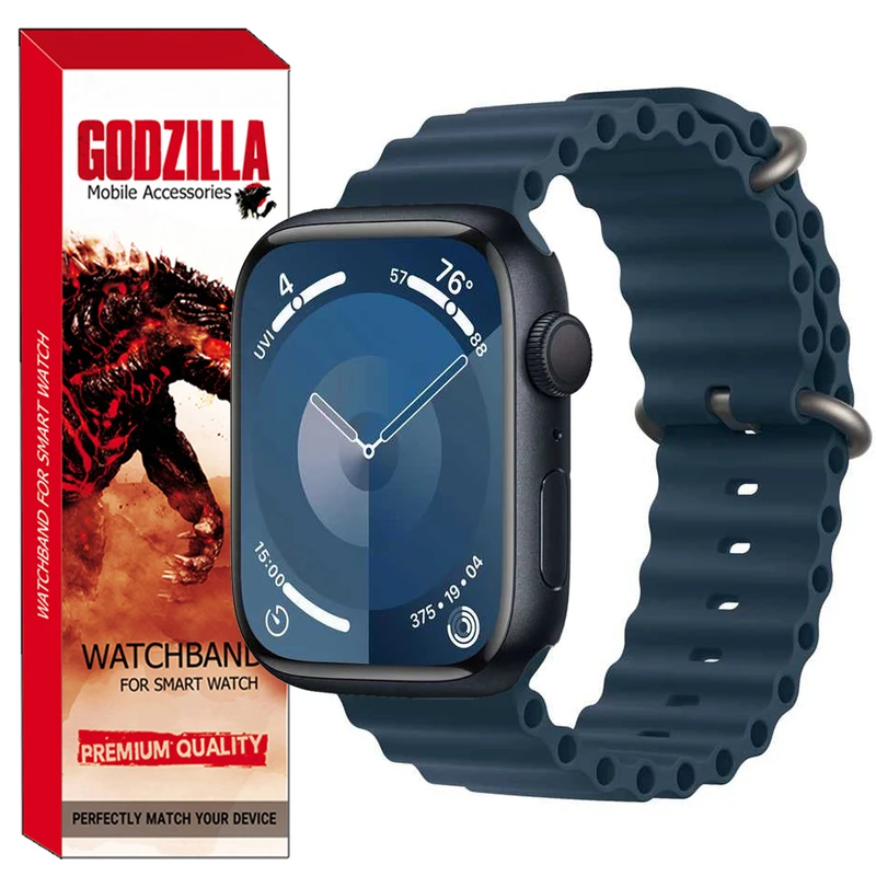 بند گودزیلا مدل OCEAN مناسب برای اپل واچ Series 8 45mm
