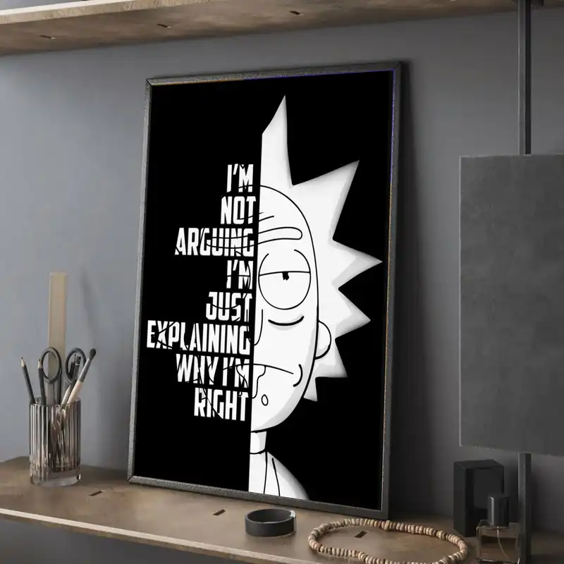 تابلو مدل دکوراتیو ریک اند مورتی کد G5-23