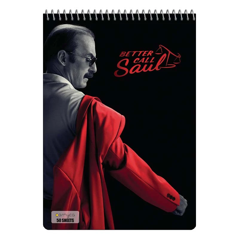 دفتر نقاشی 50 برگ سیمی کارنیکا طرح بهتره با سول تماس بگیری Better Call Saul کد 50697
