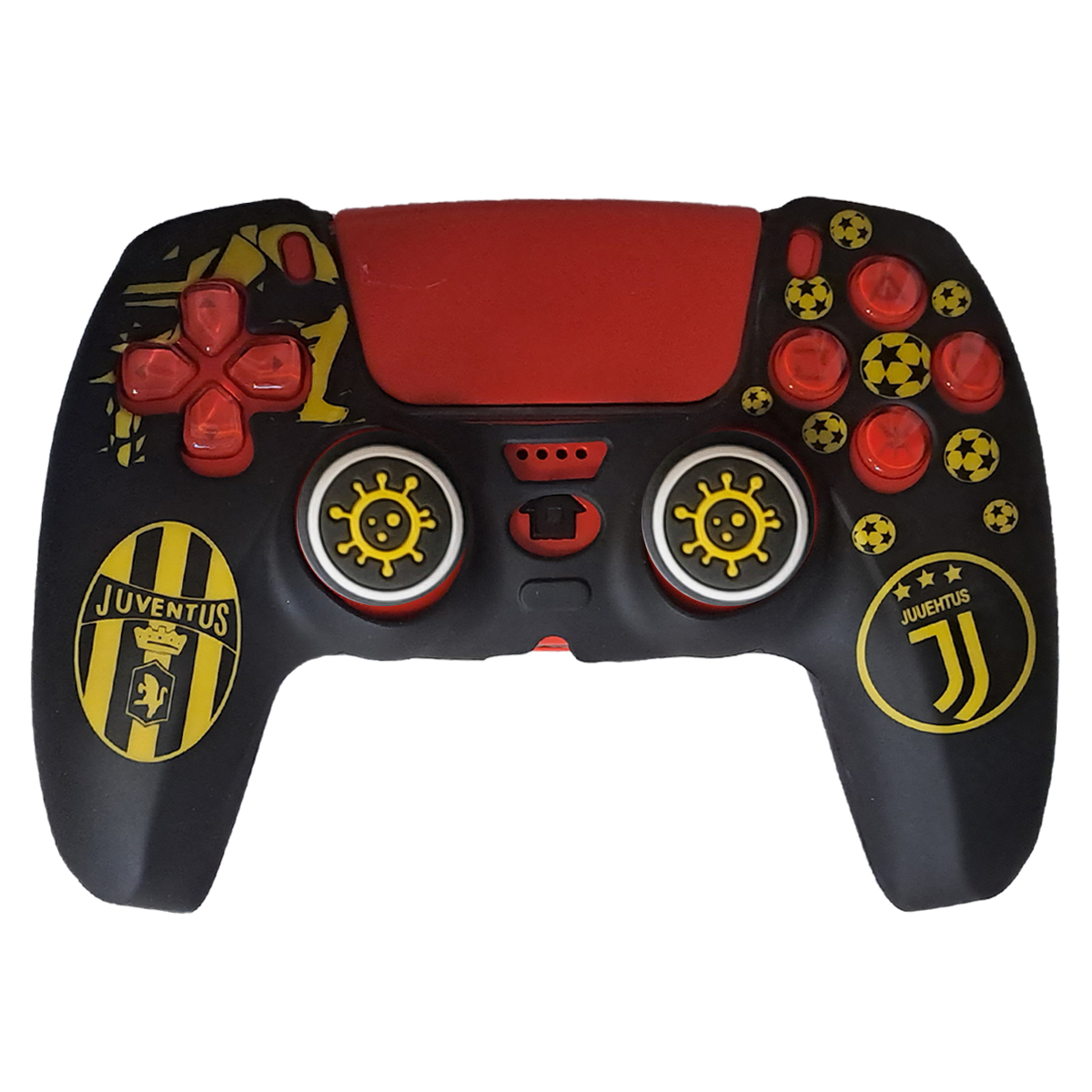 محافظ دسته بازی پلی استیشن 5 طرح یونتوس مدل Juventus PS5245 به همراه روکش آنالوگ
