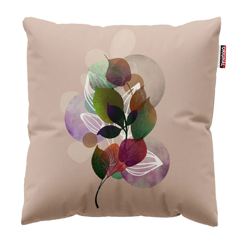 کوسن پاد آفرین مدل گل و برگ کد k349 سایز 30*30 سانتی متر