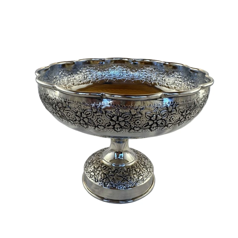 شکلات خوری مسی مدل گلدار