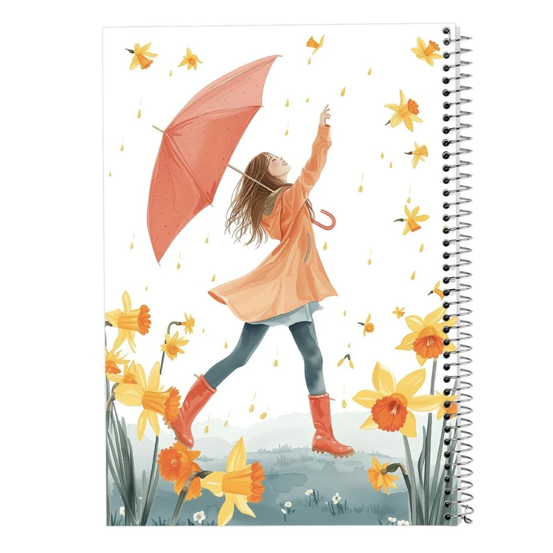 دفتر ژورنال نویسی 50 برگ مدوپد مدل نقطه ای طرح دخترانه کد DF15755