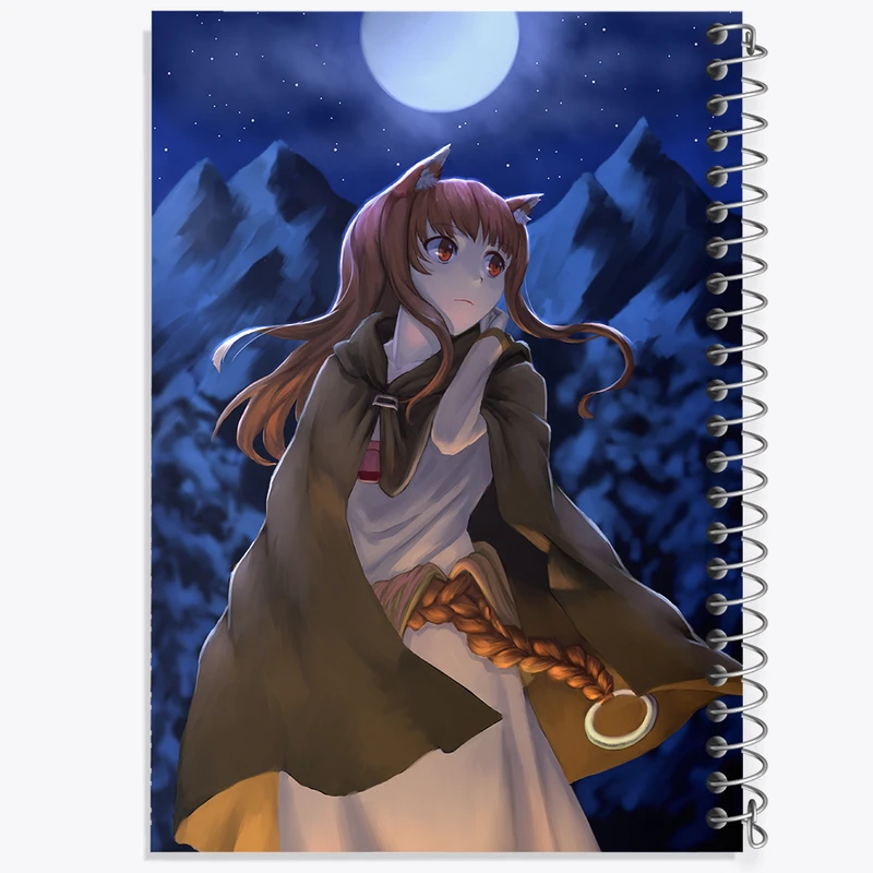 دفتر نت موسیقی 50 برگ خندالو مدل هولو انیمه ادویه و گرگ کد 36103