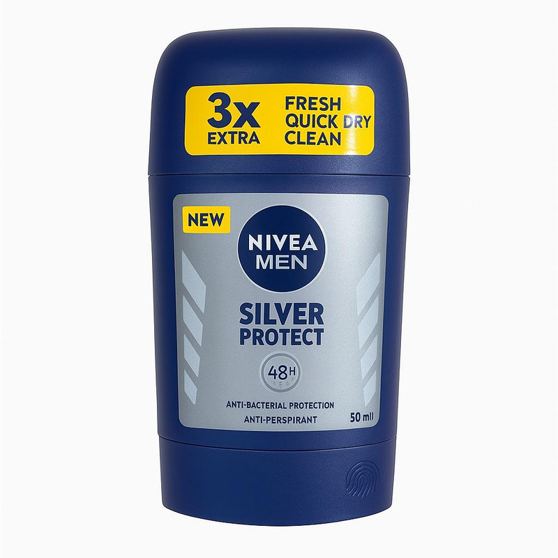 استیک ضد تعریق مردانه نیوا مدل Silver Protect با رایحه خنک حجم 50 میلی لیتر