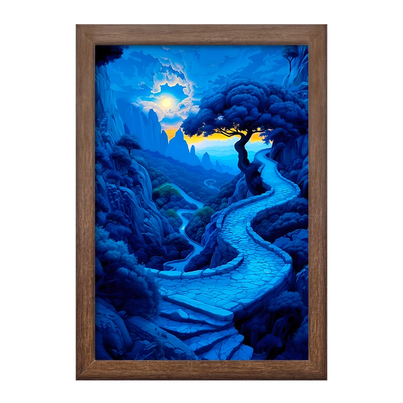 تابلو خندالو طرح راه کوهستانی کد F4549