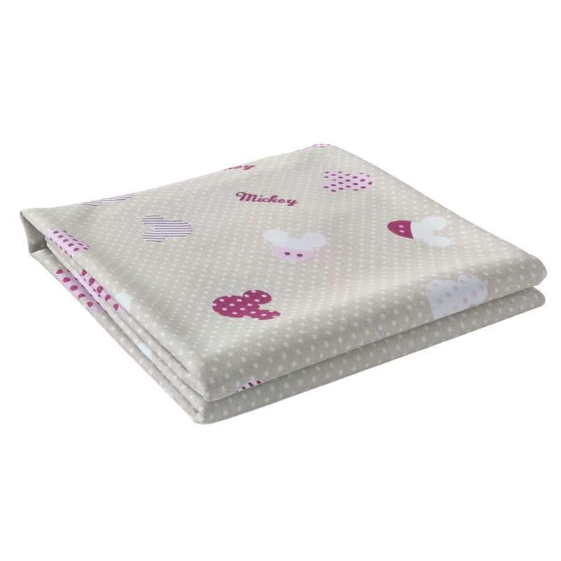 ملحفه مدل روانداز طرح میکی یک نفره سایز 140×200 سانتی متر 