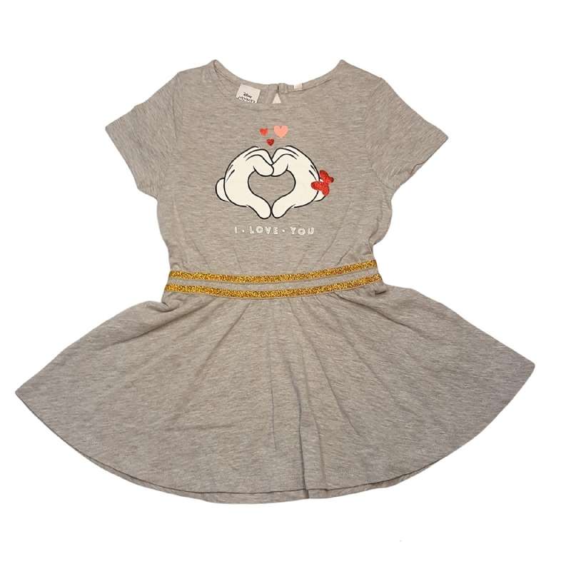پیراهن دخترانه دیزنی مدل i love you