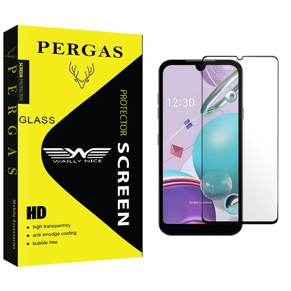 محافظ صفحه نمایش شیشه ای وایلی نایس مدل Pergas مناسب برای گوشی موبایل ال جی K31