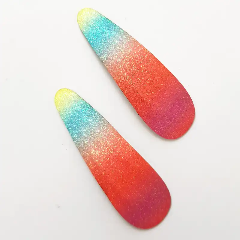 گیره مو زنانه مدل آبرنگی