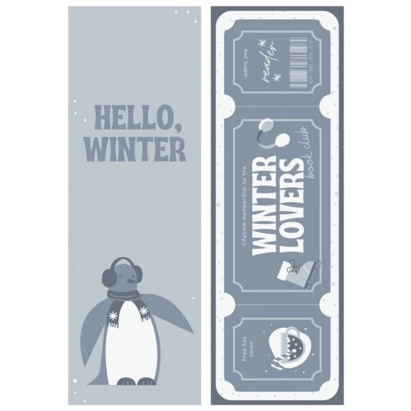 نشانگر کتاب طرح یخی کد N02 بسته دو عددی