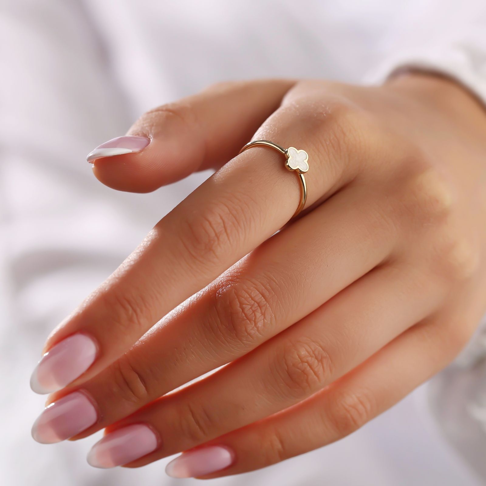 انگشتر طلا 18 عیار زنانه درریس مدل rt7176 -  - 1