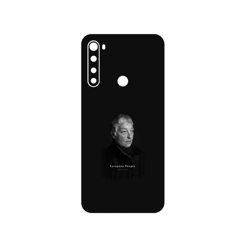 برچسب پوششی ماهوت مدل Portrait of a European Woman مناسب برای گوشی موبایل شیائومی Redmi Note 8