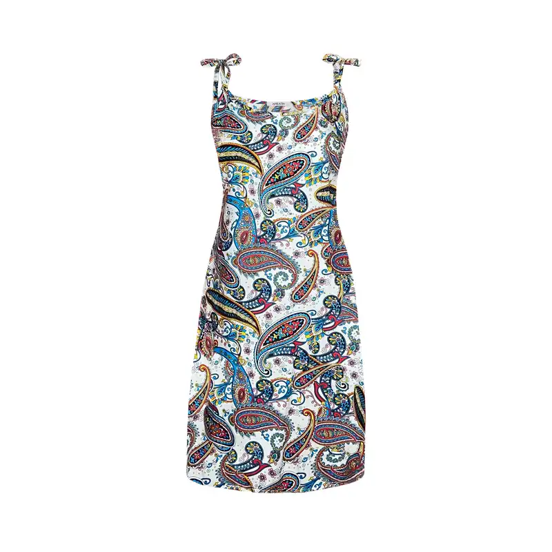 پیراهن زنانه افراتین مدل بندی سرشانه کد 9591