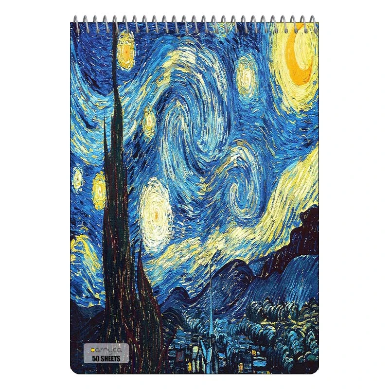 دفتر نقاشی 50 برگ سیمی کارنیکا طرح نقاشی های ون گوگ Van Gogh Paintings کد 95579