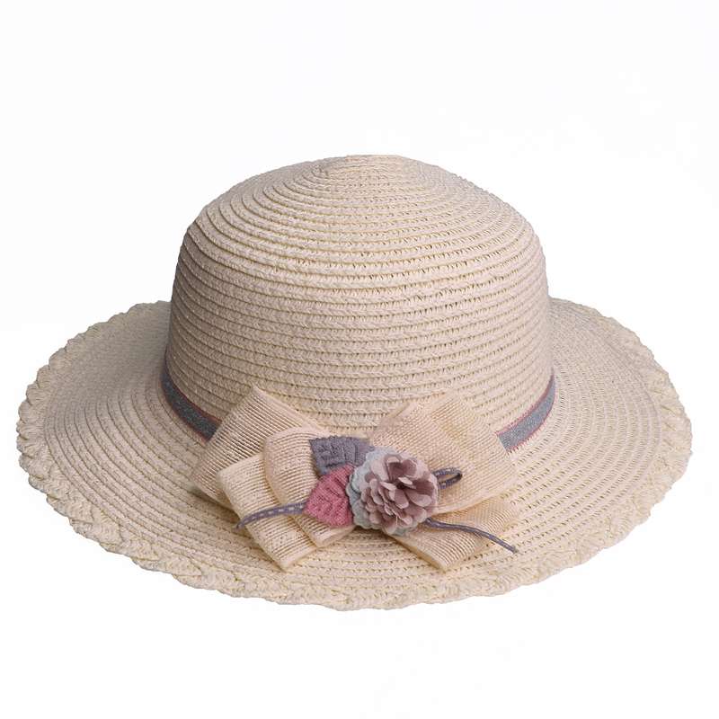 کلاه حصیری دخترانه مدل ساحلی کد 014