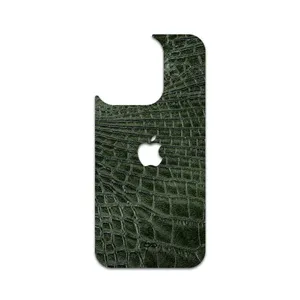 MAHOOT Green-Crocodile-Leather Cover Sticker for Apple iPhone 15 Pro