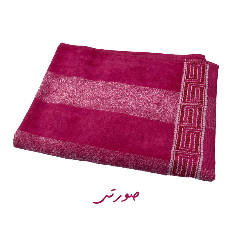 حوله دست و صورت ماندگار مدل ورس سایز 40x80 سانتی متر