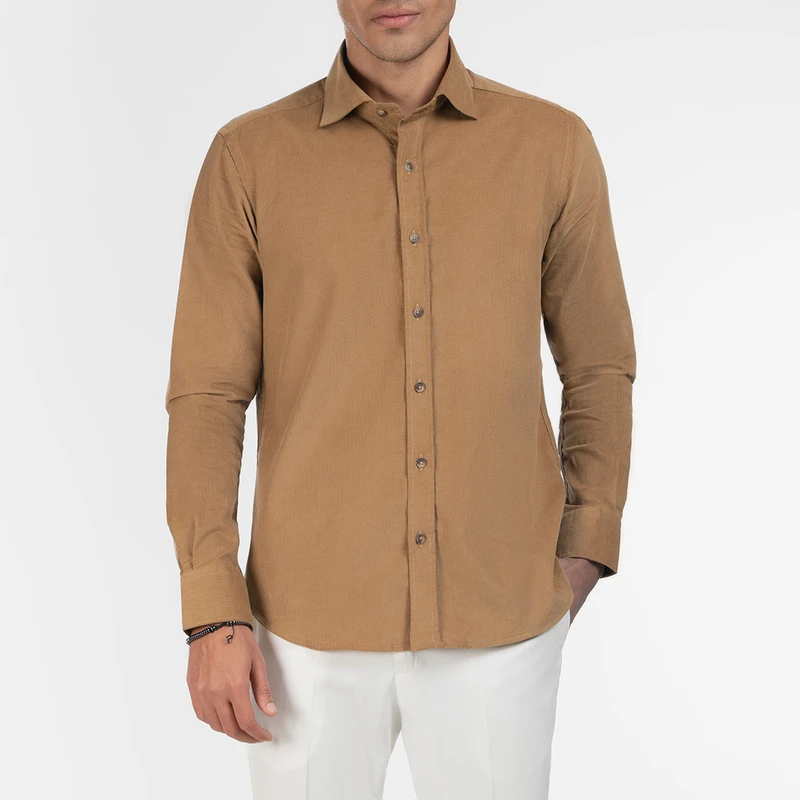 پیراهن آستین بلند یقه کراواتی مردانه ام کی مدل 1919