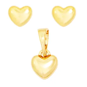 نیم ست زنانه ژوپینگ مدل قلب طلایی کد XP175