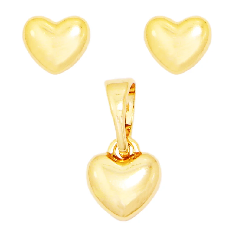 نیم ست زنانه ژوپینگ مدل قلب طلایی کد XP175