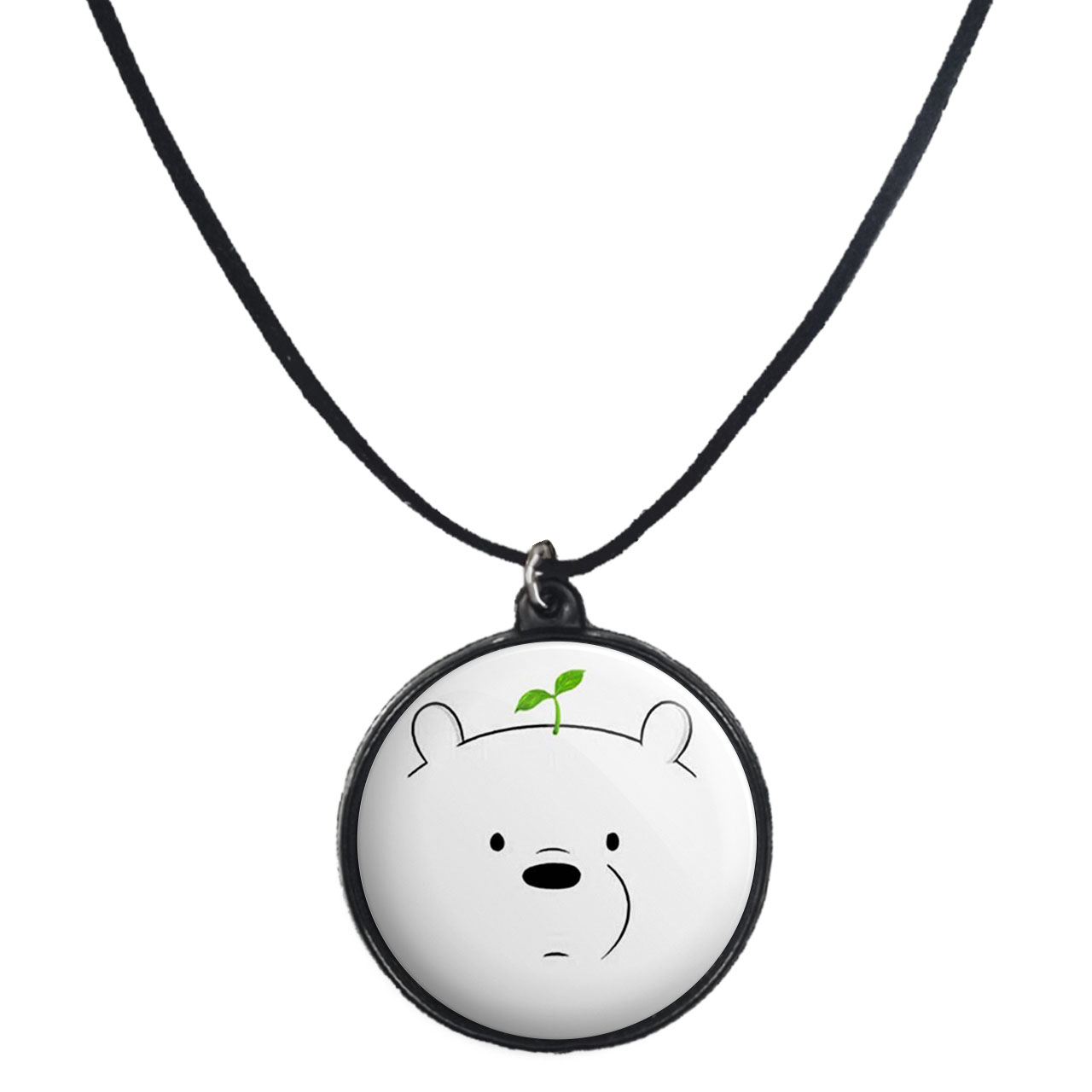 گردنبند پرمانه طرح خرس‌های کله‌فندقی کد pmb.10236 مدل دو طرفه