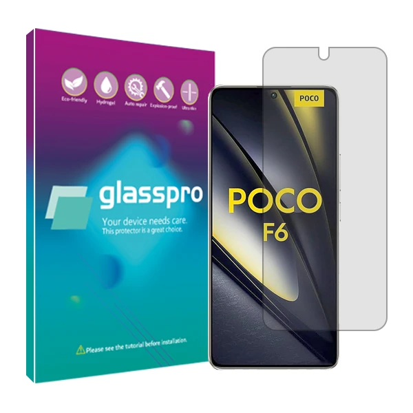 محافظ صفحه نمایش شفاف گلس پرو مدل Resistant مناسب برای گوشی موبایل شیائومی Poco F6