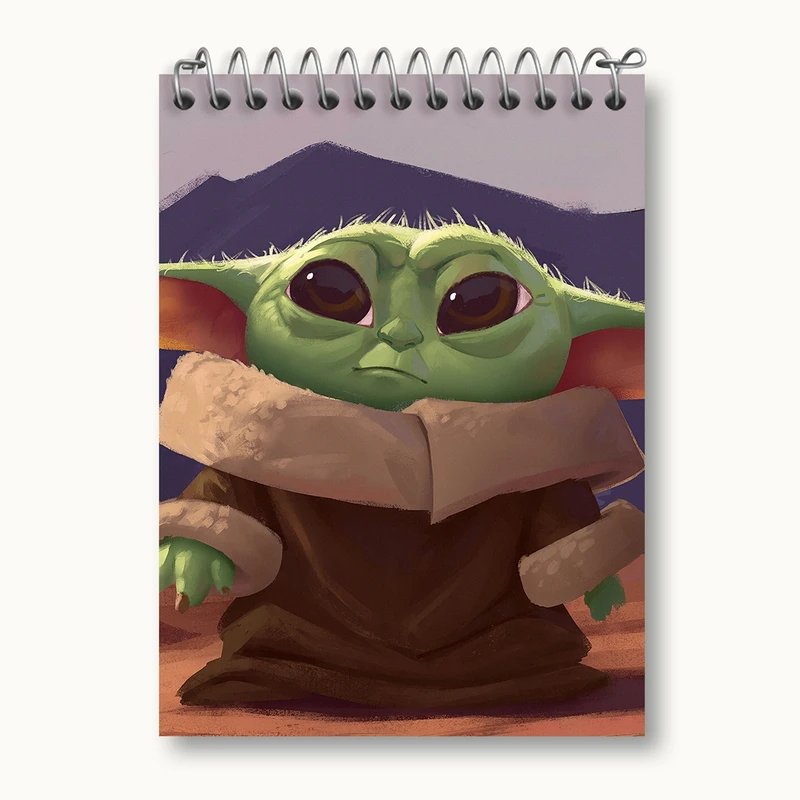 دفتر یادداشت 50 برگ خندالو مدل یودا سریال جنگ ستارگان کد 26070