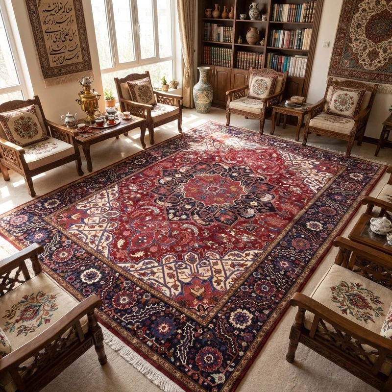  فرش دستباف دوازده متری سی پرشیا کد 102483