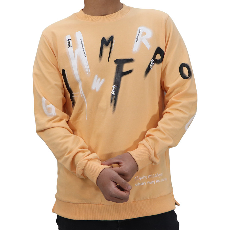 سویشرت مردانه مدل دورس MF کد 1522 رنگ گلبهی