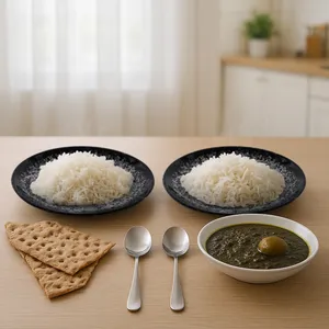 بشقاب غذا خوری سرامیکی بومی مدل ماربل مجموعه 2 عددی