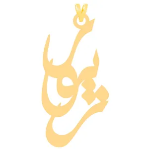 آویز گردنبند طلا 18 عیار زنانه الن نار مدل زيور 30921