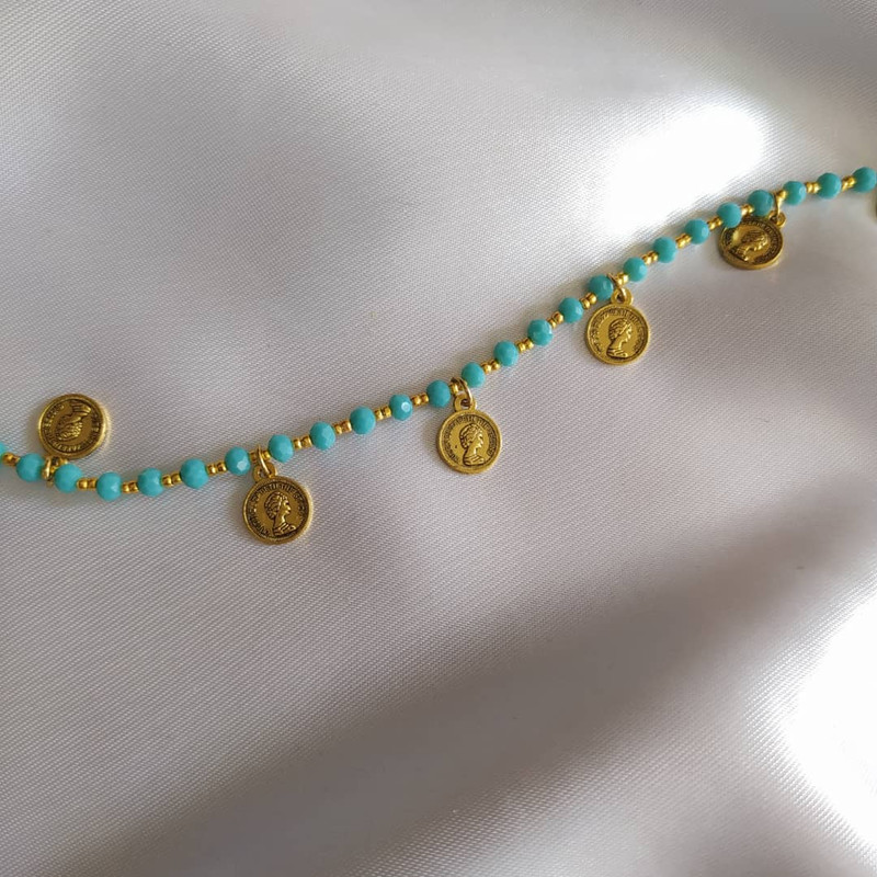 پابند زنانه طرح فیروزه کد 060 پابند زنانه طرح فیروزه کد 060