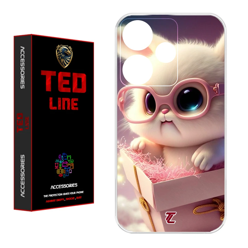 کاور تد لاین طرح خرگوش گوگولی کد 1111 مناسب برای گوشی موبایل شیائومی Redmi 13 4G