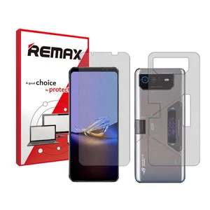 Remax Resistant model matte screen protector suitable for the Asus ROG Phone 6D Ultimate mobile phone along with the back protector