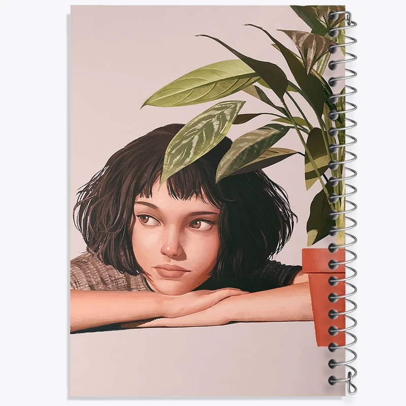 دفتر ژورنال نویسی 50 برگ خندالو مدل نقطه ای طرح ماتیلدا کد F129