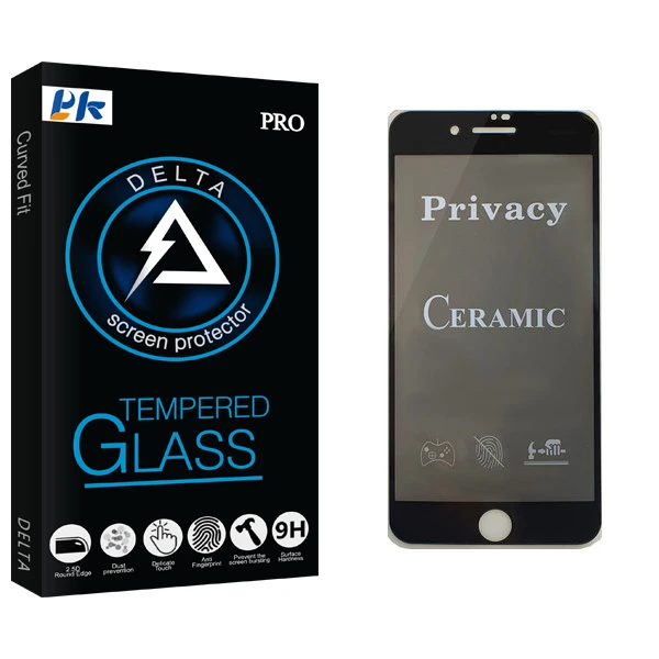 محافظ صفحه نمایش سرامیکی پی کی مدل Delta Glass مناسب برای گوشی موبایل اپل iPhone 8